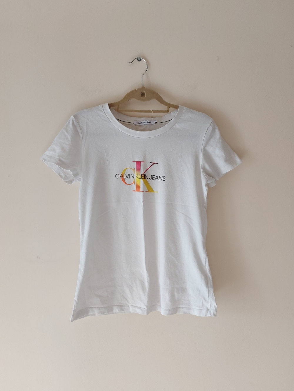 Calvin Klein Jeans Tshirt Size L (Small Mark On Back) (Cant Ship Until May 16th)